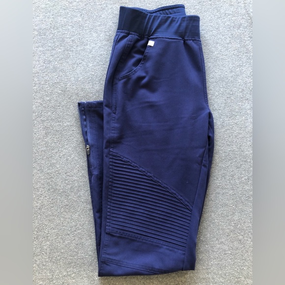 Figs Pants - Figs Kayne Moto Scrub Pants Navy blue XS
